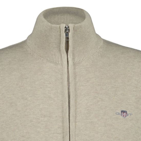 Gant Casual Cotton Zip Strickjacke - Image 3