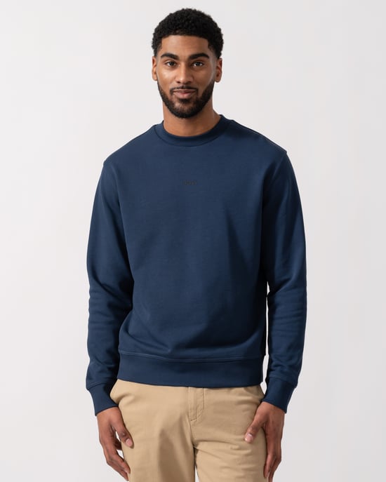 WeSmall Crew Sweatshirt in Dunkelblau - Image 1