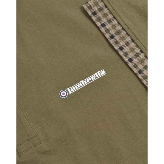 Lambretta - "SS25" Poloshirt für Herren (Khakigrün) - Image 5