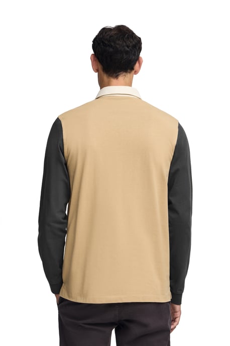 Poloshirt Daviero hellbraun mit gesticktem Polo Club-Logo - Image 4