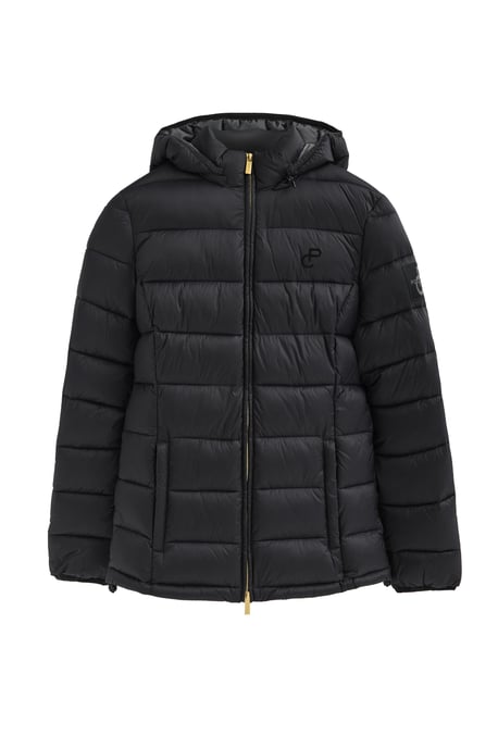 Jacke Cara Ultralight schwarz mit Polo Club-Logo - Image 1