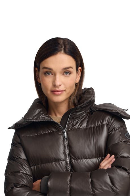 Jacke Ofelia braun mit Polo Club-Logo - Image 2