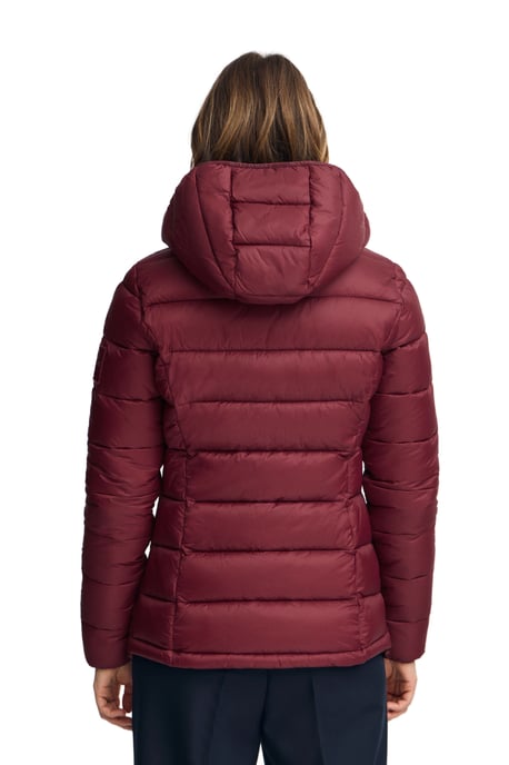 Jacke Cara Ultralight granatrot mit Polo Club-Logo - Image 4