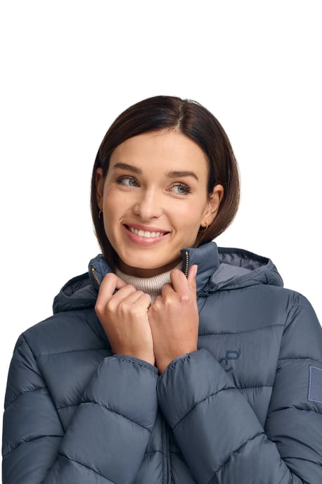 Jacke Cara Ultralight denimblau mit Polo Club-Logo - Image 2