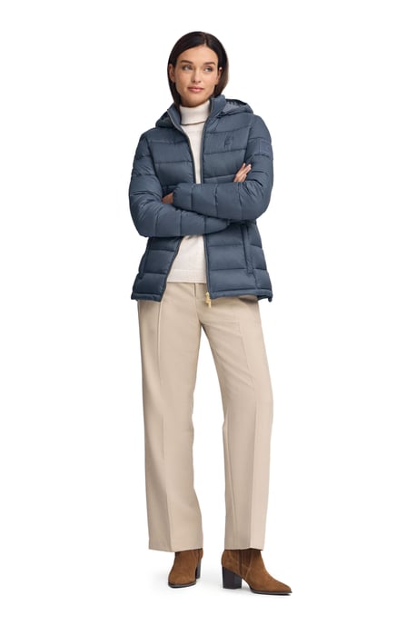 Jacke Cara Ultralight denimblau mit Polo Club-Logo - Image 3