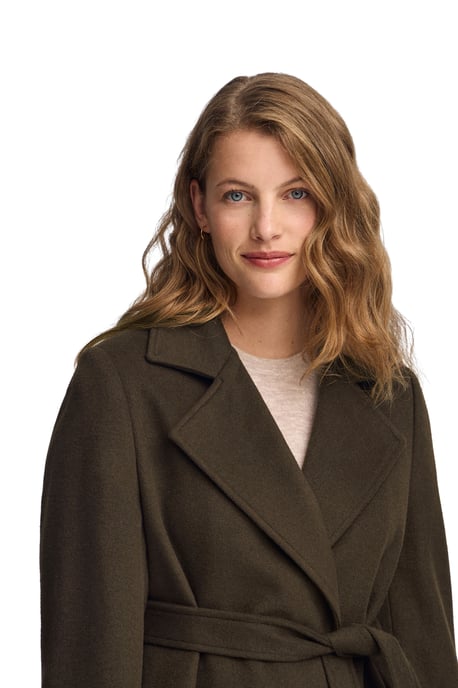 Mantel Camila dunkelbraun mit Polo Club-Logo - Image 4