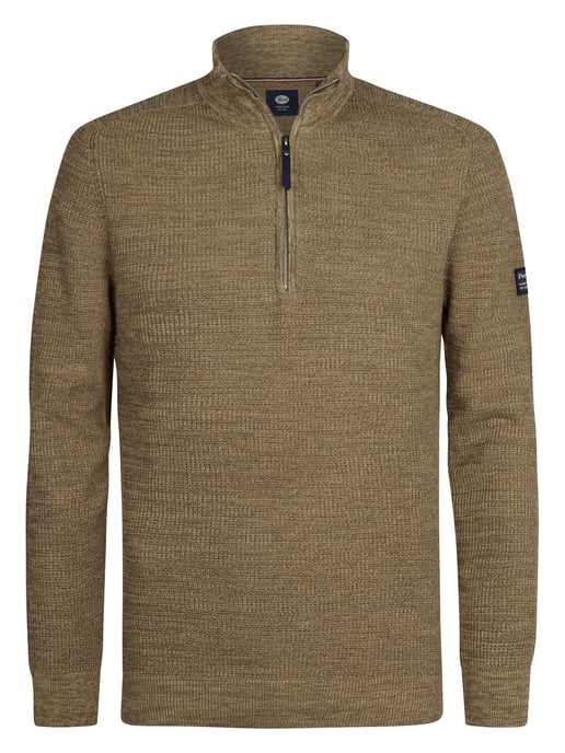 Petrol Industries - Pull Zippé Demi-Zip en Maille Nashville Herren - Image 1