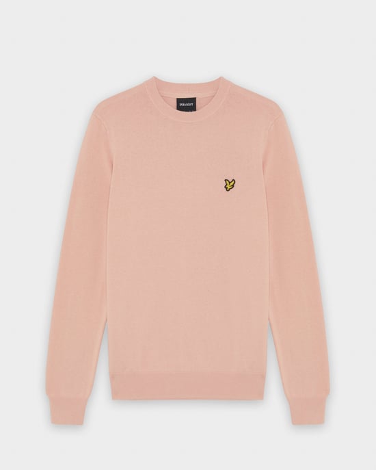 Rundhals-Pullover in Koralle - Image 4