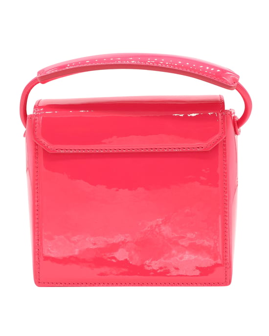 Christopher Kane Umhängetasche mit Sicherheitsverschluss in Pink Lackleder - Image 3
