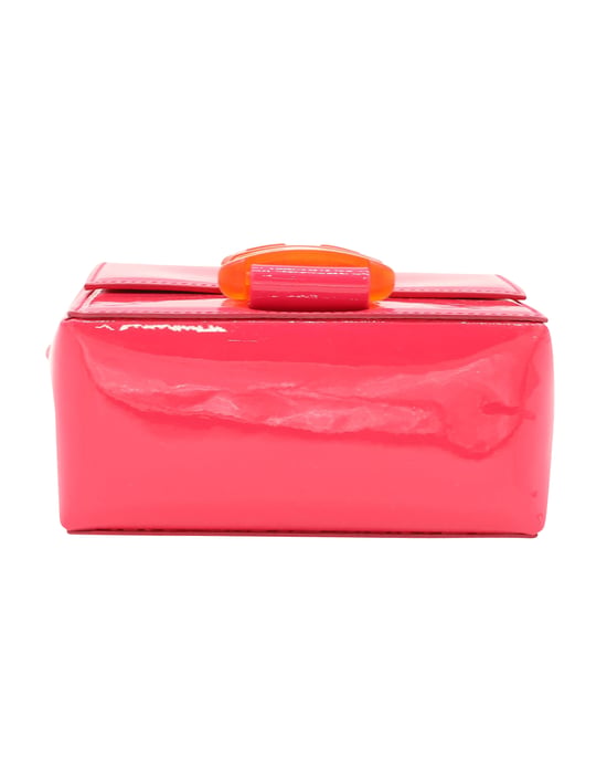 Christopher Kane Umhängetasche mit Sicherheitsverschluss in Pink Lackleder - Image 4