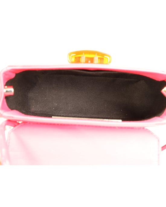 Christopher Kane Umhängetasche mit Sicherheitsverschluss in Pink Lackleder - Image 6