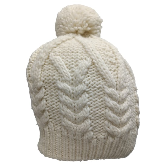 Moncler Mütze mit Bommel aus weißer Wolle - Image 2