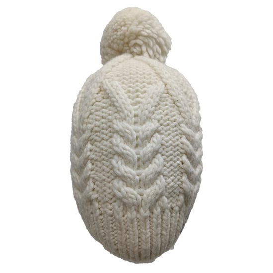 Moncler Mütze mit Bommel aus weißer Wolle - Image 5
