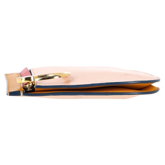 Marni dreifarbige Clutch-Tasche mit Reißverschluss aus mehrfarbigem Leder - Image 3