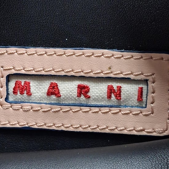 Marni dreifarbige Clutch-Tasche mit Reißverschluss aus mehrfarbigem Leder - Image 6