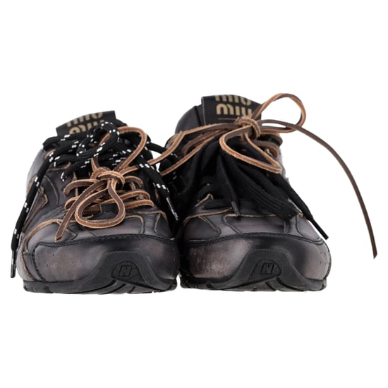 New Balance X Miu Miu 530 SL Sneaker aus schwarzem Leder - Image 2