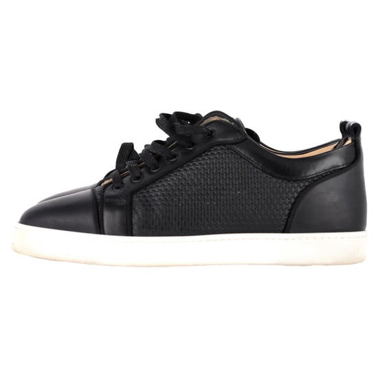 Christian Louboutin Louis Junior Sneaker aus schwarzem Leder - Image 4