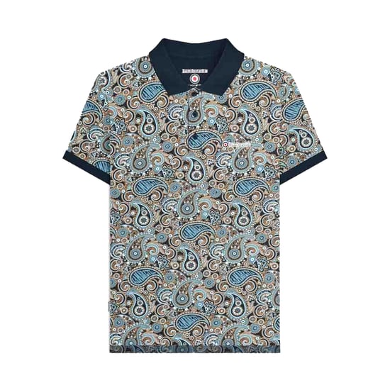 Lambretta - Poloshirt für Herren (Marine/Rauchblau) - Image 1