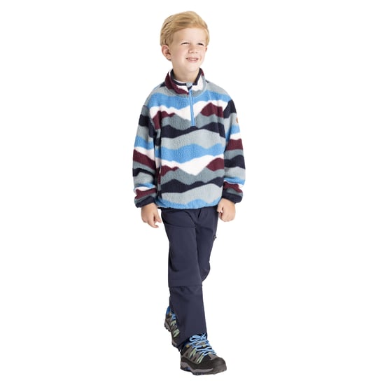 Trespass - "Ovie" Fleece-Oberteil für Kinder, mit halbem Reißverschluss (Kobalt) - Image 3