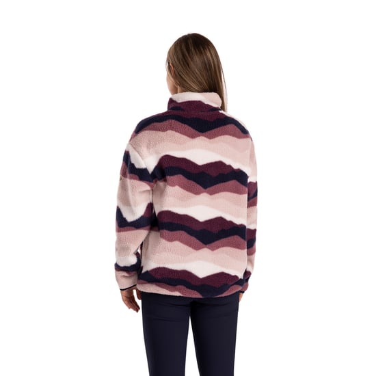 Trespass - "Ovie" Fleece-Oberteil für Damen, mit halbem Reißverschluss, AT200 (Pink/Violett/Weiß) - Image 3