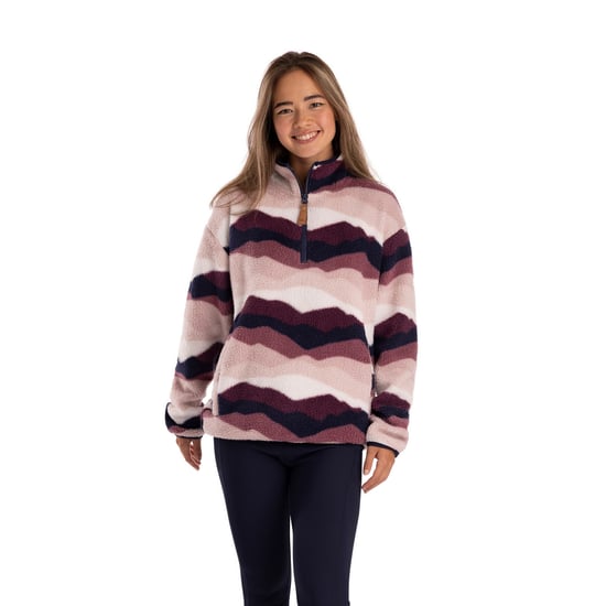 Trespass - "Ovie" Fleece-Oberteil für Damen, mit halbem Reißverschluss, AT200 (Pink/Violett/Weiß) - Image 4