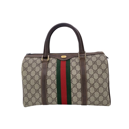 Gucci Vintage Stoffhandtasche Ophidia Boston - Image 1