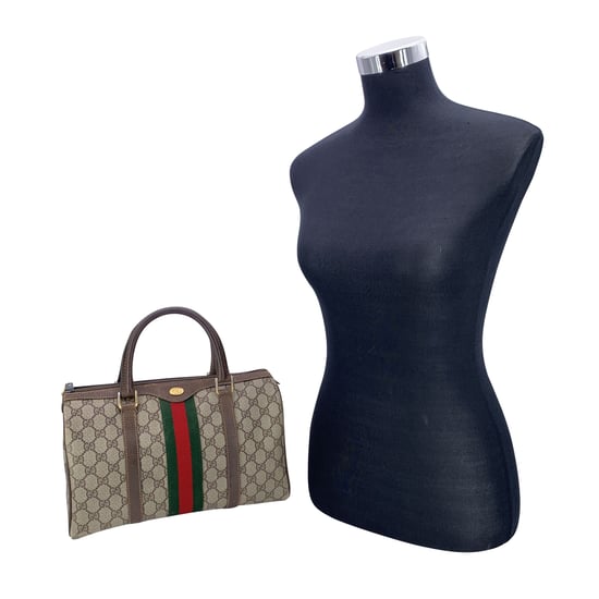 Gucci Vintage Stoffhandtasche Ophidia Boston - Image 2