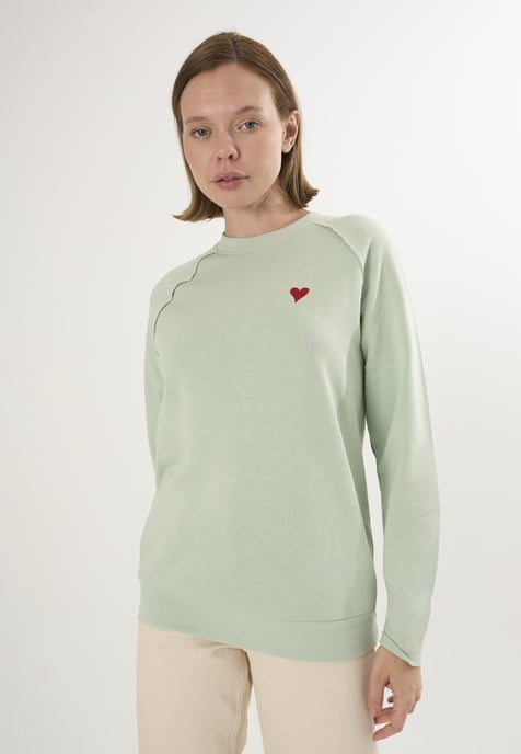 Sweatshirt Basic Rundhals Sweatshirt - Image 1