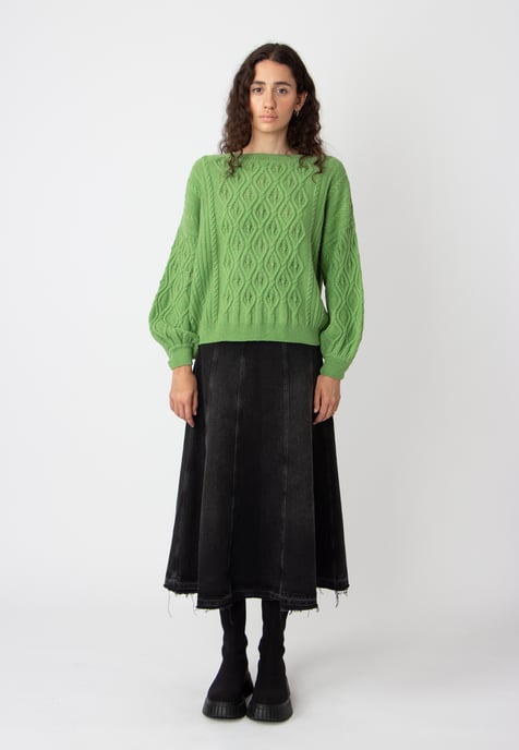 O-Hals Pullover, Strukturmuster - Image 6