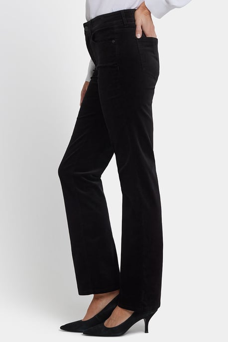 Marilyn Gerade Hose aus Samt | Schwarz - Image 2
