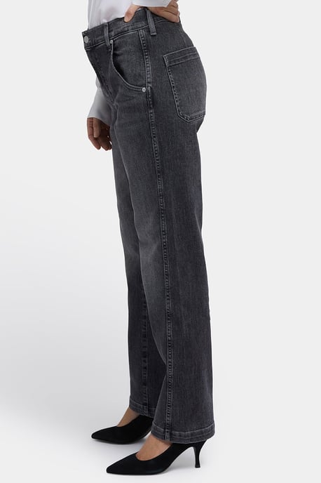 Brooke Lockere Gerade Jeans | Vintage Noir - Image 2