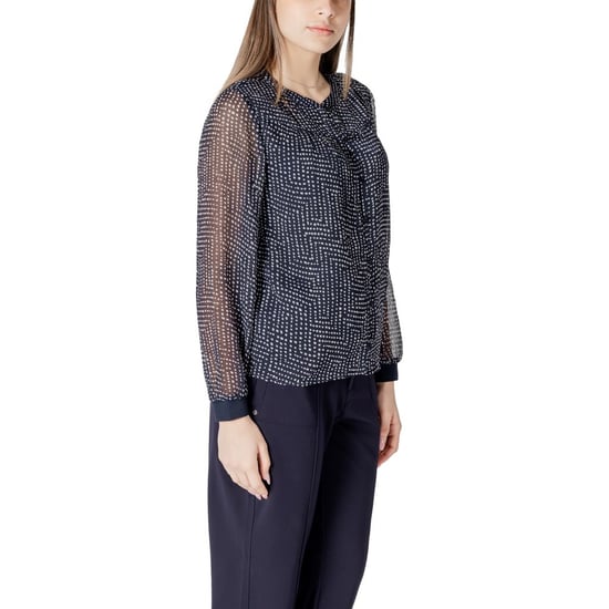Geometrisch gemusterte Bluse mit langen Ärmeln - Image 3