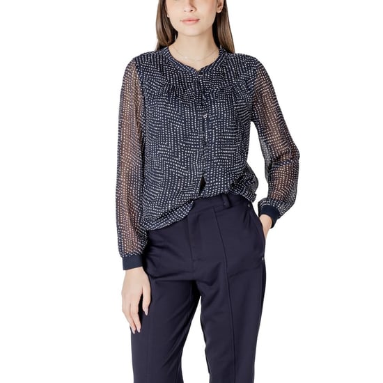 Geometrisch gemusterte Bluse mit langen Ärmeln - Image 4