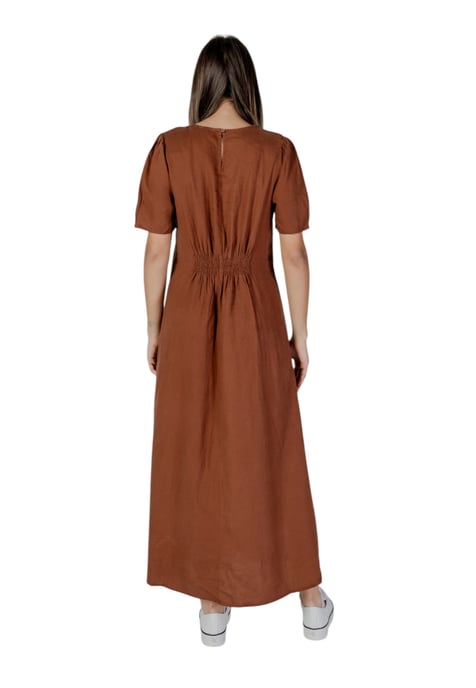 V-Ausschnitt Kurzarm Maxikleid - Image 2
