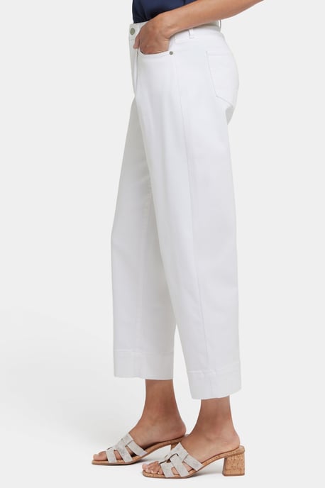 Ballon-Ankle-Jeans mit hohem Bund | Optisches Weiß - Image 2