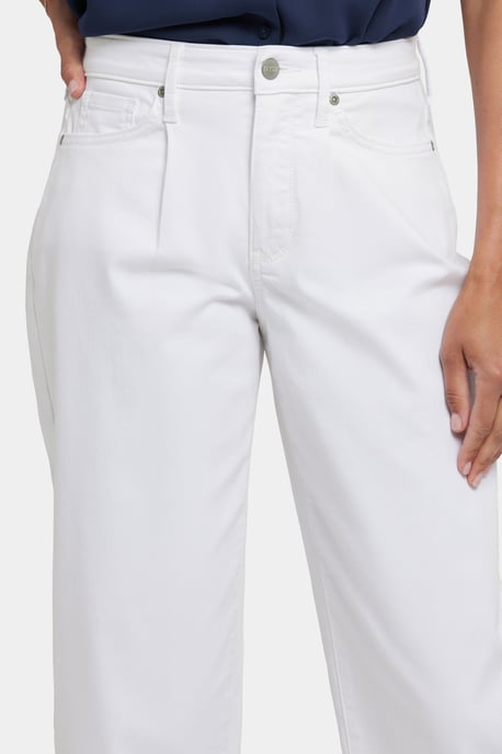 Ballon-Ankle-Jeans mit hohem Bund | Optisches Weiß - Image 3
