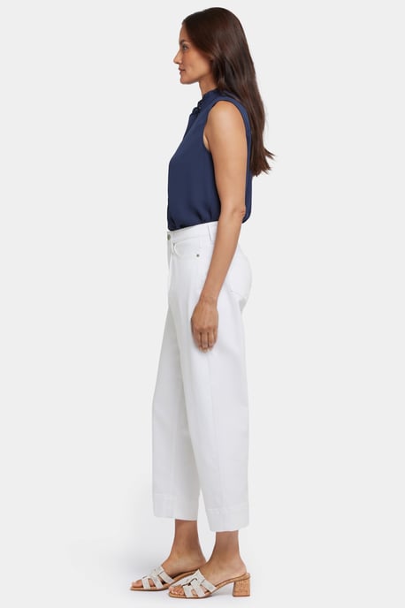 Ballon-Ankle-Jeans mit hohem Bund | Optisches Weiß - Image 5