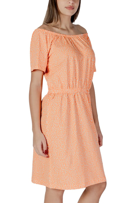 Schulterfreies Minikleid mit kurzen Ärmeln - Image 3