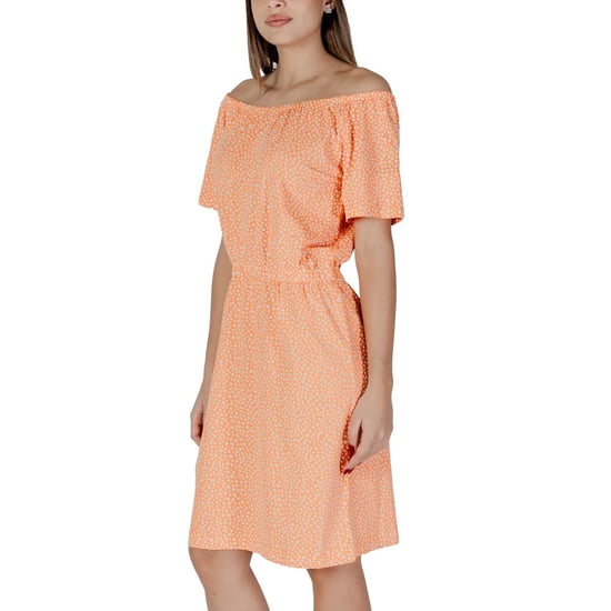 Schulterfreies Minikleid mit kurzen Ärmeln - Image 4