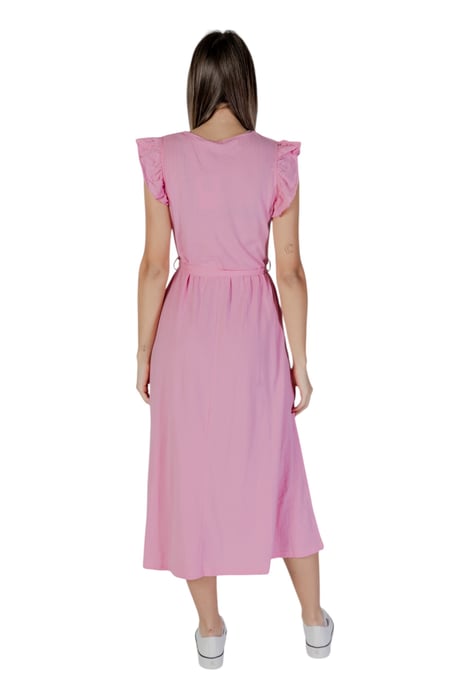 Lässiges Midi-Kleid mit Rüschensämlern Wickelkleid - Image 2