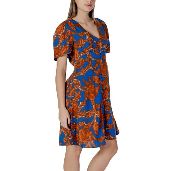 Blumenmuster Kleid mit kurzen Ärmeln A-Linie - Image 3