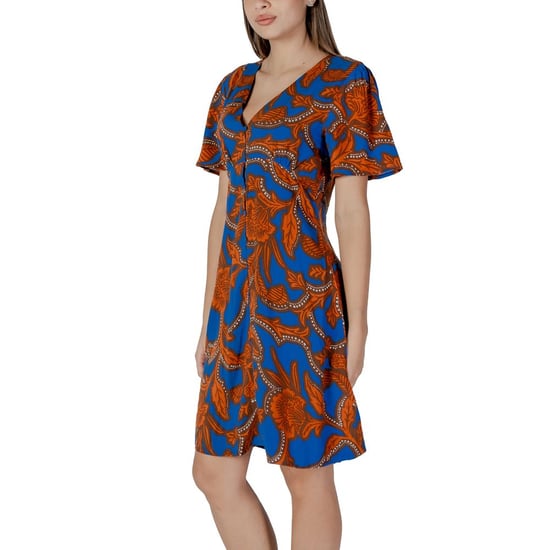Blumenmuster Kleid mit kurzen Ärmeln A-Linie - Image 4