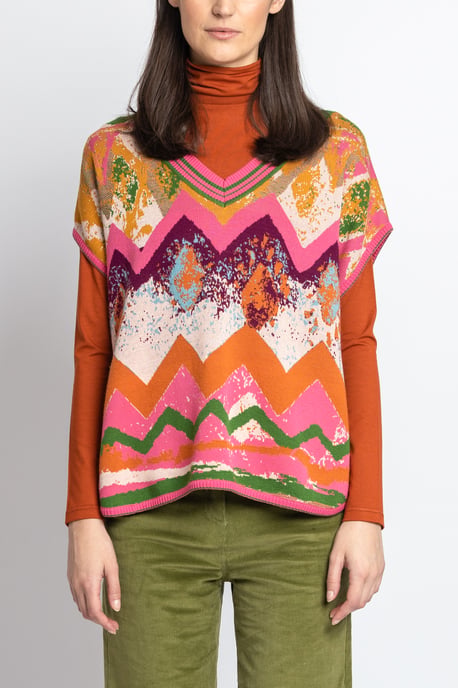Ärmelloser Pullover, Wurzmuster - Image 4