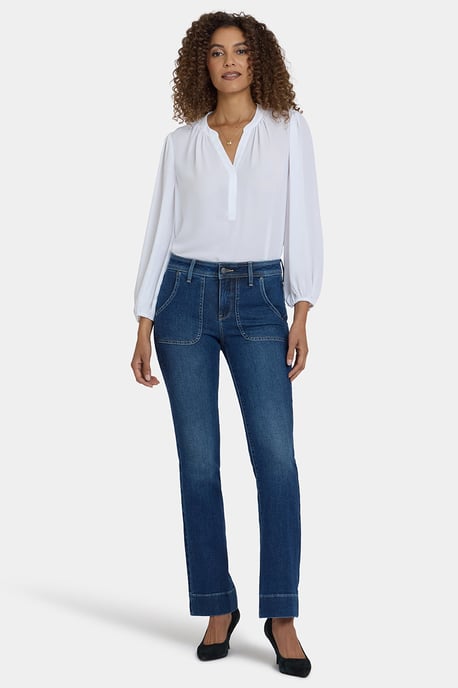 Barbara Bootcut Jeans | Dunkles Loire - Image 1