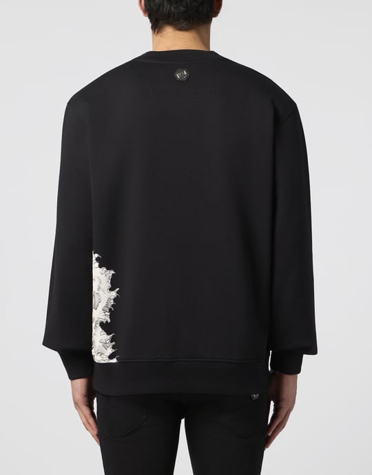 Round Neck Sweatshirt Ceramic Signature - Image 5