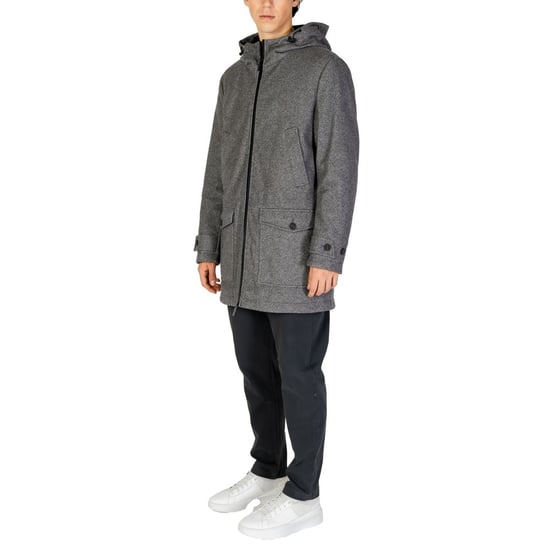 Wollmischung Parka mit Kapuze und Reißverschluss - Image 3