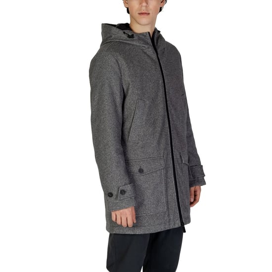 Wollmischung Parka mit Kapuze und Reißverschluss - Image 4