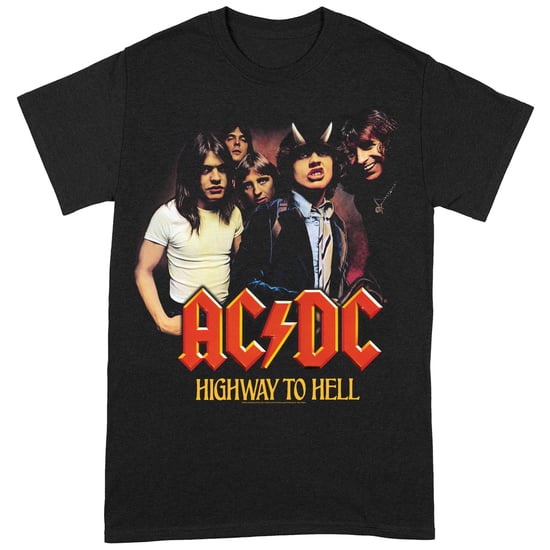 AC/DC - "Highway To Hell" T-Shirt für Herren/Damen Unisex (Schwarz/Rot) - Image 1