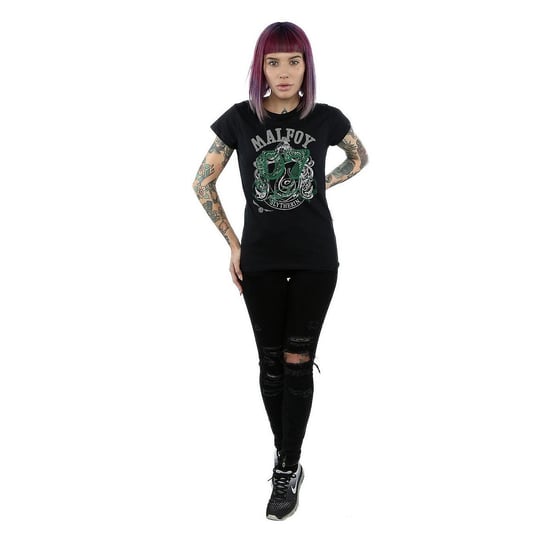 Harry Potter - "Malfoy" T-Shirt für Damen (Schwarz) - Image 3