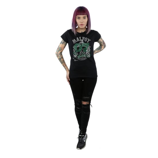 Harry Potter - "Malfoy" T-Shirt für Damen (Schwarz) - Image 6